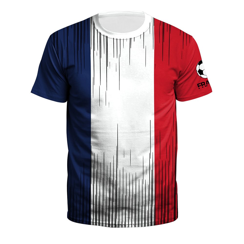 World Cup Soccer Jersey Men’s Football Team Fan Flag T-Shirt Tops 2022