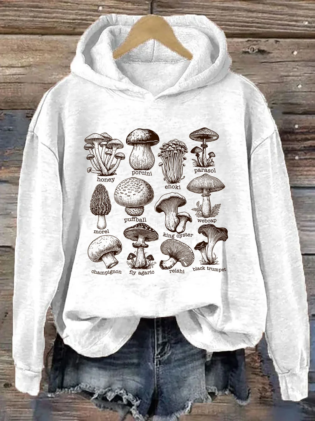 Vintage Mushroom Hoodie