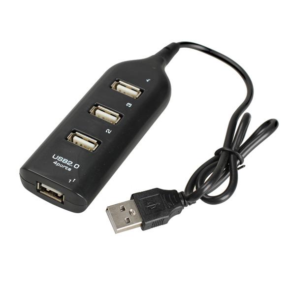 

4 Port Usb 2.0 High Speed Mini Hub Socket Pattern For Laptop Pc, 501 Original