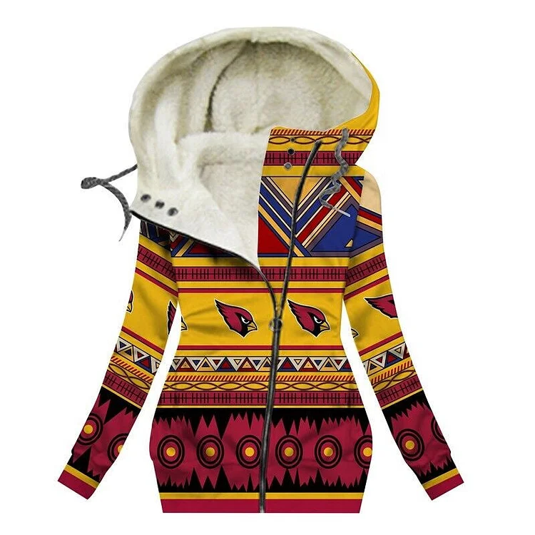 Arizona Cardinals
Women's Zip-Up Tunic Fleece Hoodie