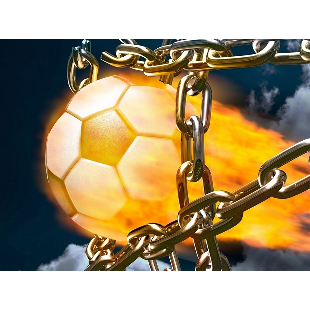 

Fire Football - Round Drill Diamond Painting - 40*30CM, 501 Original
