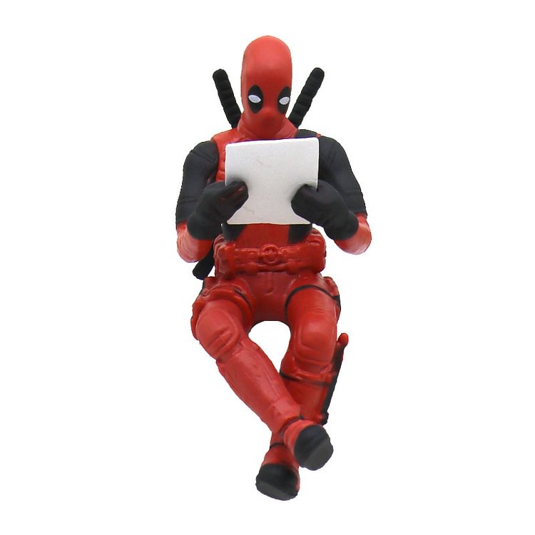 ToyTime Marvel X-Men Deadpool 2 Action Figure Sitting Posture Model Anime Mini Doll Decoration PVC Collection Figurine Toys model 