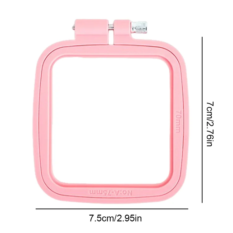 Square Embroidery Frame Hoop Plastic Cross Stitch Hoop DIY Craft Sewing