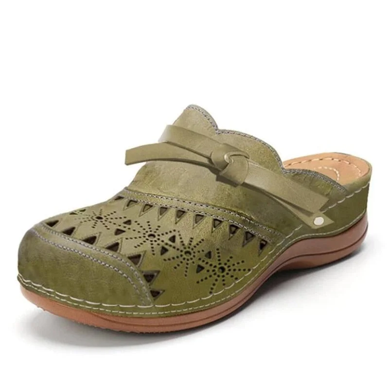 Summer Women's Slippers 2021 Vintage Roman Woman Shoes Casual Wedge Platform Sandals Hollow Comfort Beach Shoe Female Flip Flops