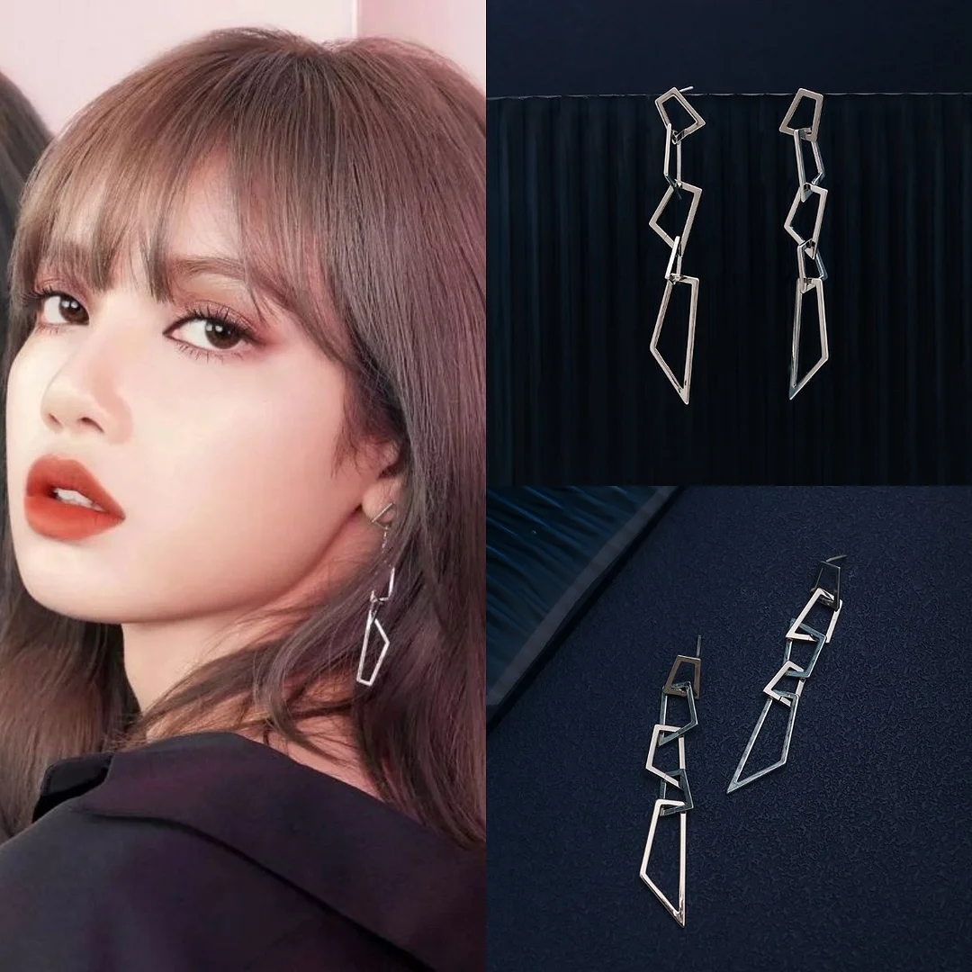 BLACKPINK Lisa Geometry Earrings