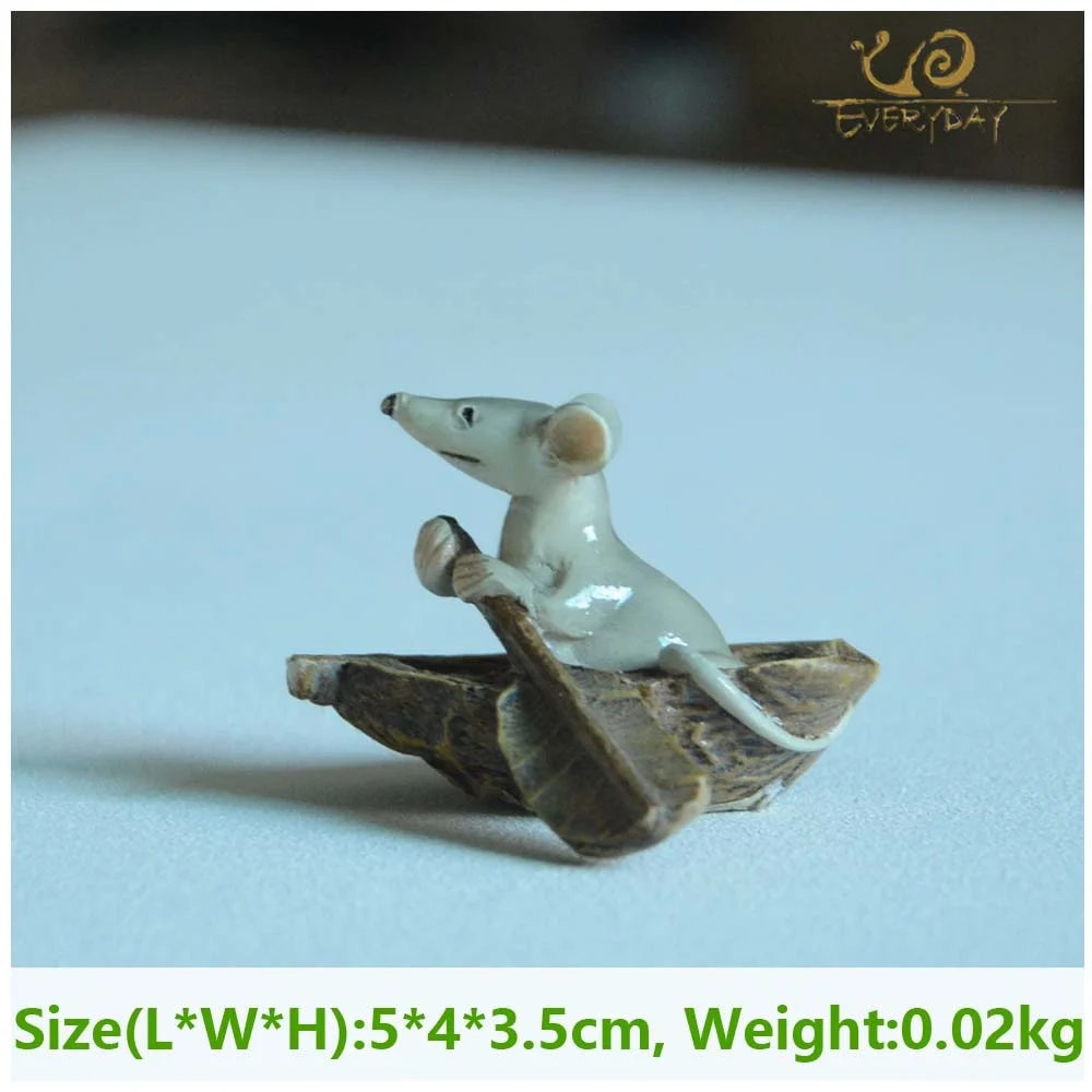 Everyday Collection Resin mouse mice rat cartoon figure fairy garden miniatures Terrarium decoration & Tabletop decoration