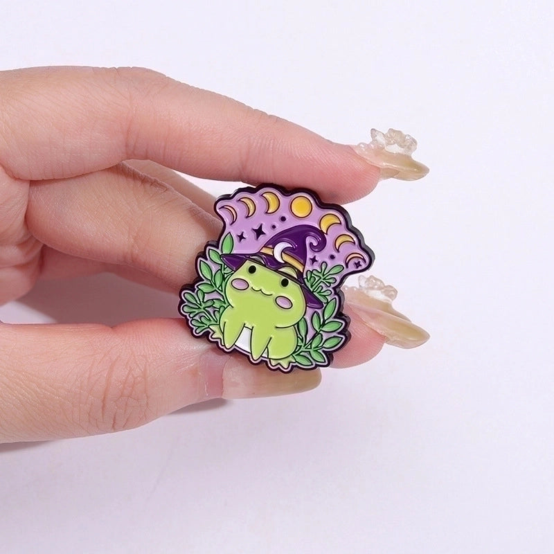 Cartoon Style Pin Frog Alloy Plating Unisex Brooches