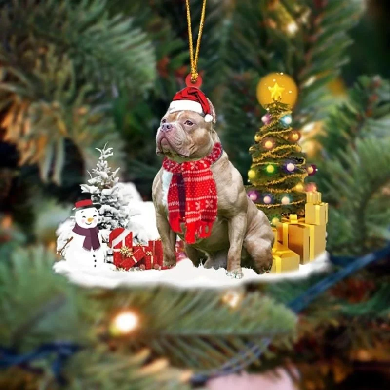 VigorDaily American Bully Dog Christmas Ornament SM114