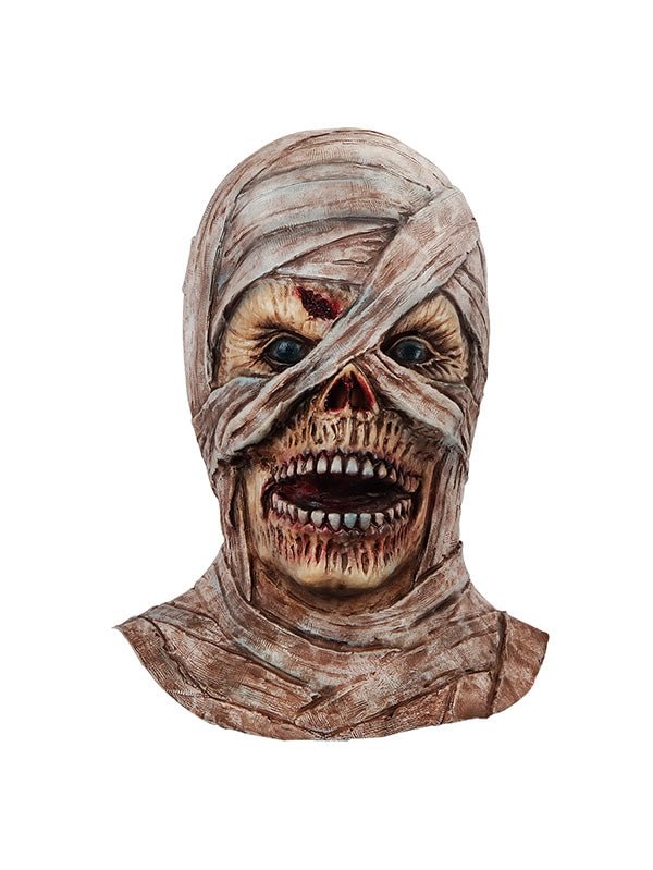 Halloween Scary Mummy Cosplay Mask Latex Horrible Head Mask-elleschic