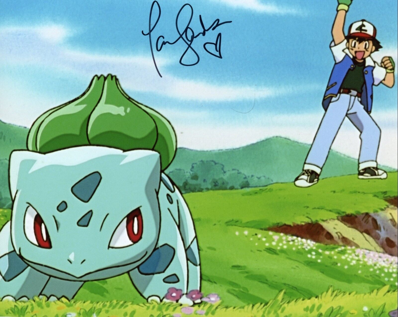 ~ TARA SANDS Authentic Hand-Signed Bulbasaur - POKEMON