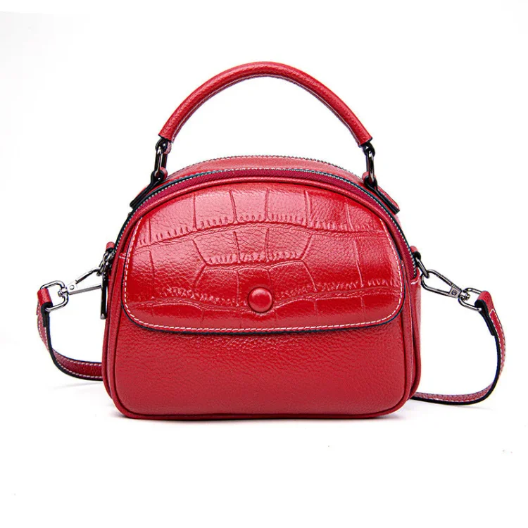 Layer Cowhide Women One-shoulder Fashionable High-end Leather Shoulder Bags