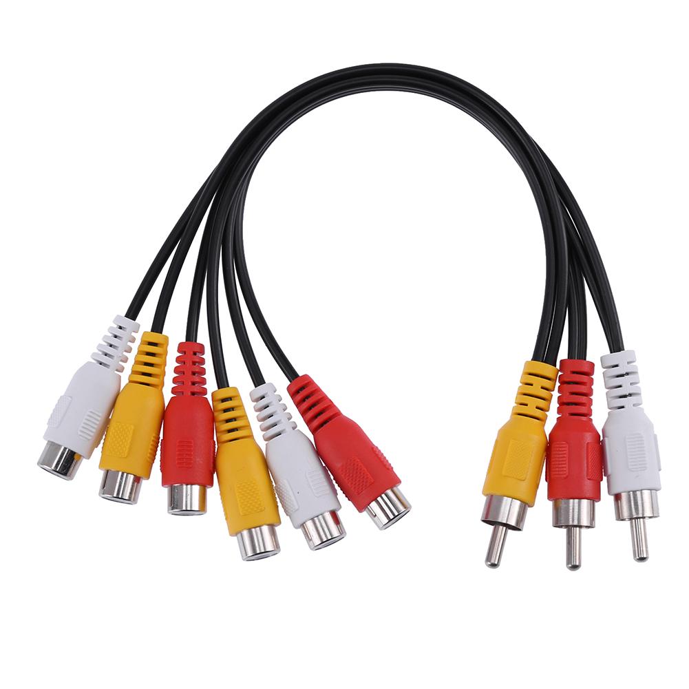 Провода тюльпаны для телевизора. Cable rca6- RCA. Кабель 6 RCA 6 RCA. 2 RCA на 6 RCA. 3rca av male.