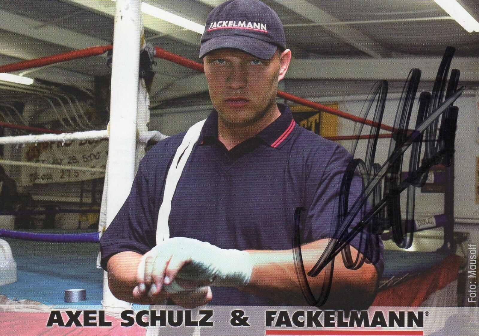 AXEL SCHULTZ AUTOGRAPH, BOXING