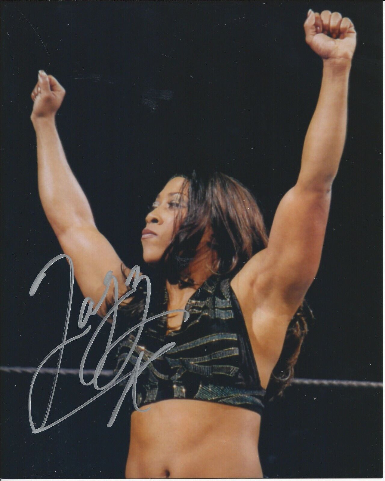 Jazz autographed 8x10 WWE Champion AEW ECW#1