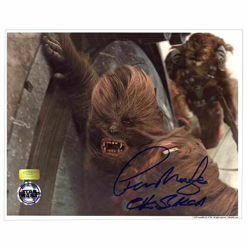 Peter Mayhew Autographed Star Wars Revenge of the Sith Chewbacca 8×10 Photo Poster painting
