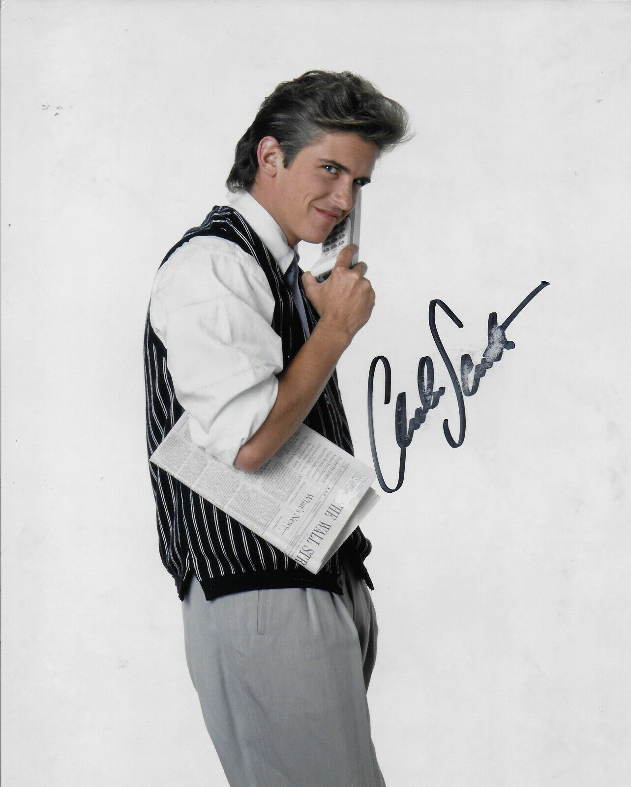 Charlie Schlatter Original Autographed 8X10 Photo Poster painting (slightly smudged) SP