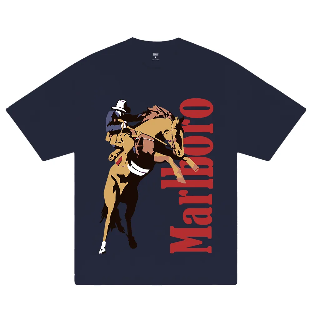 Stylish Cowboy And Horse Design T-shirt