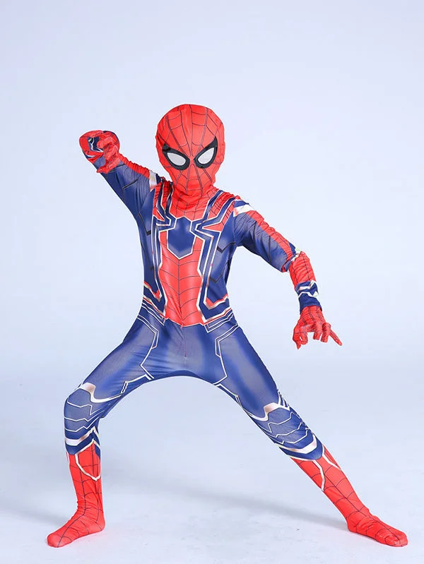Deluxe Iron Spider Man Family Costume-elleschic