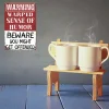 2pcs - Warning Vintage Metal Signs(12*16Inch)  