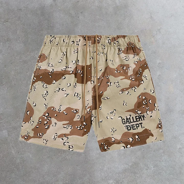 Gallery Dept Camouflage Print Mesh Shorts