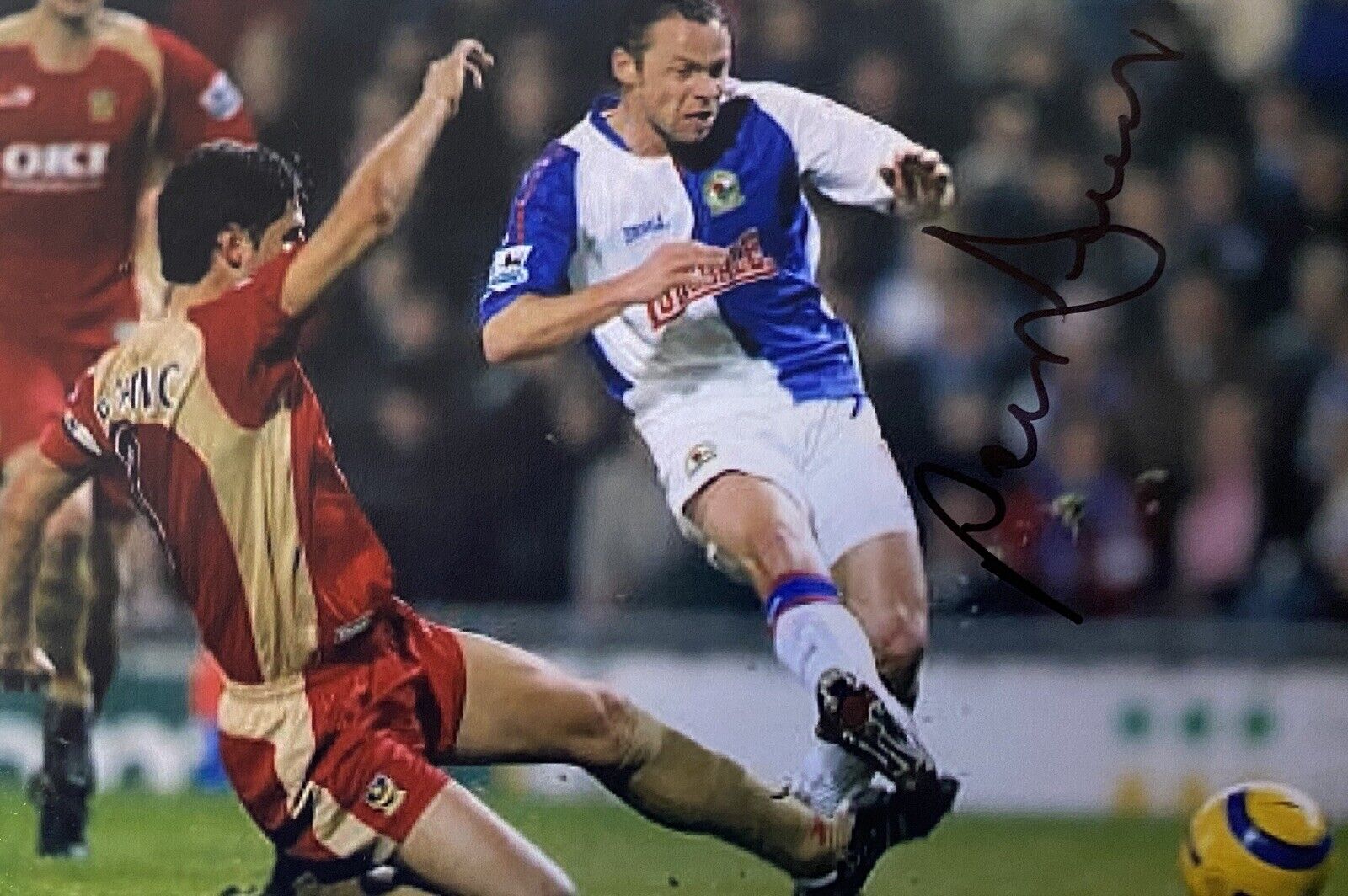 Paul Dickov Genuine Hand Blackburn Rovers 6X4 Photo Poster painting