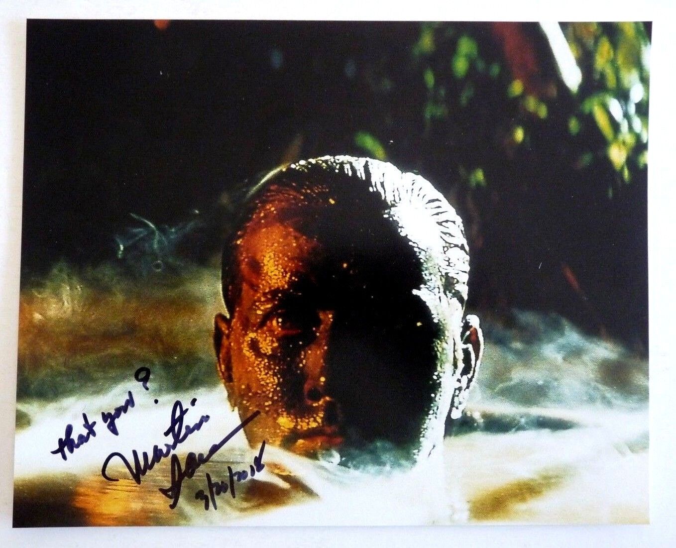 Martin Sheen Signed Apocalypse Now 8x10 Photo Poster painting W Inscription BAS Certified #1