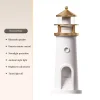 Creative Lighthouse Design Night Light USB Charging Moonlight Lighthouse Projection Lamp Bluetooth Speaker Human Body Sensing Atmosphere Night Light Home Bedroom Living Room Decoration Night Light