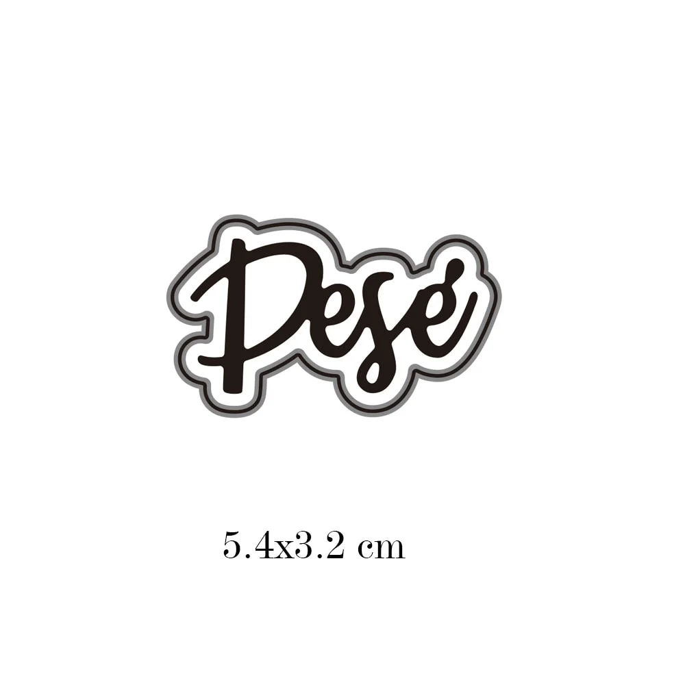 Spainish Words Serial Craft Metal Cutting Die Stencils Template for Scrapbooking Paper Album Cards Gift Decor Knife Die Cut New