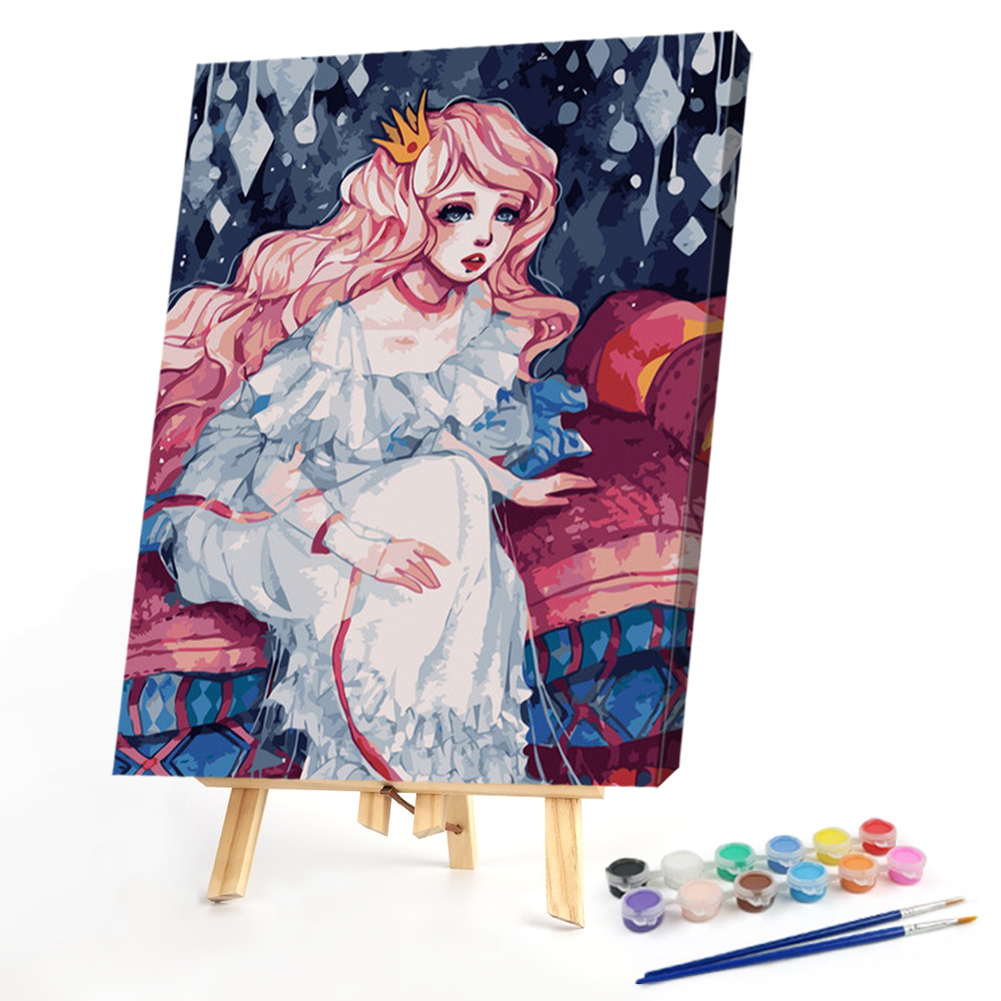 

40*50CM - Paint By Numbers - Girl, 501 Original