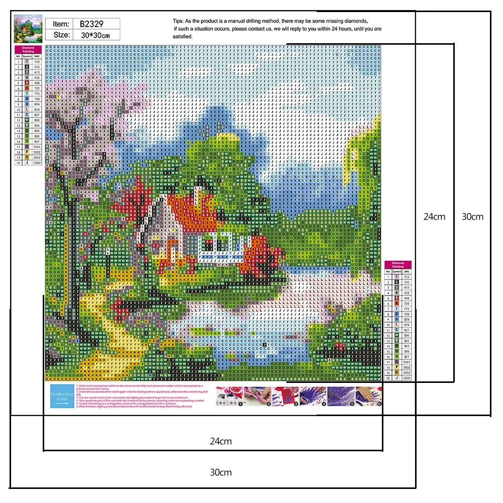 Diamond Painting - Round Drill - House(30*30cm)