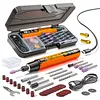 39Pcs Portable Cordless Engraving Pen with LED Digital Display Mini Electric Rotary Tool Kit 6-Speed Adjustable Rechargeable Multifunctional Tools for DIY Sanding Polishing Drilling