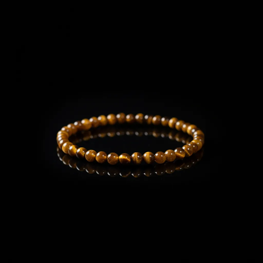 JiStones Golden Tiger Eye Beaded Bracelet