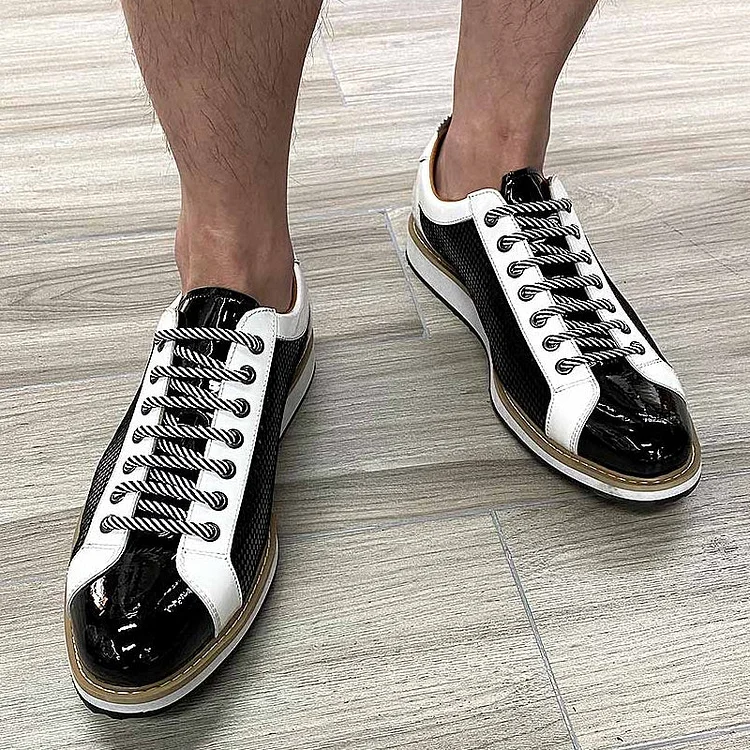 Mens Black Patent Leather Shoes