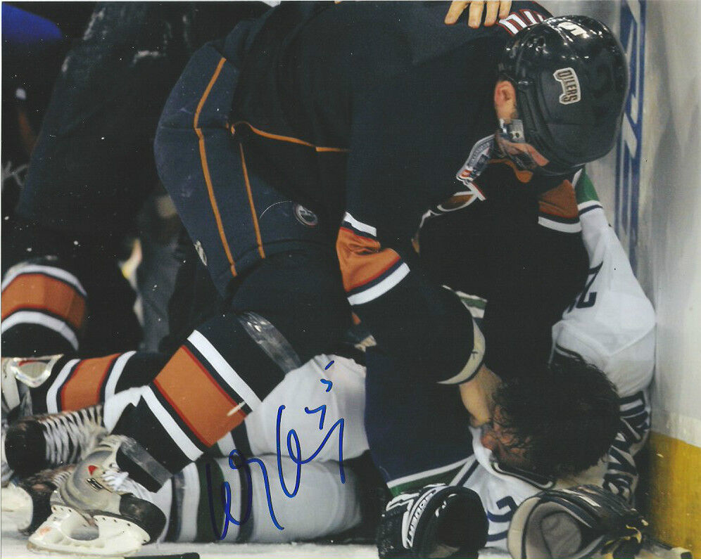 Edmonton Oilers Ladislav Smid Signed Autographed 8x10 Photo Poster painting COA