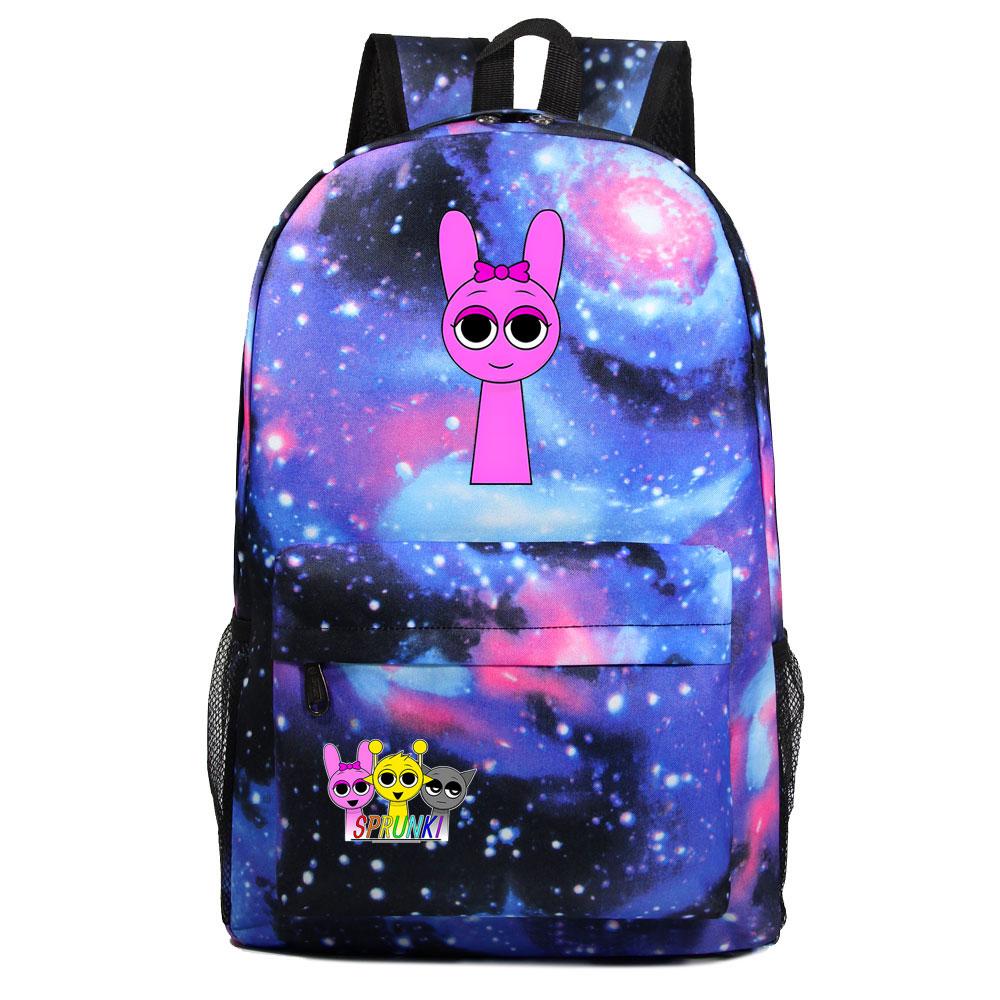Mayoulove Sprunki Backpack Spacious Design with Cute Animal Prints for School and Outdoor Adventures-Mayoulove