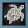 DIY Pearl Painting Turtle for Home Wall Decor(25x25cm)