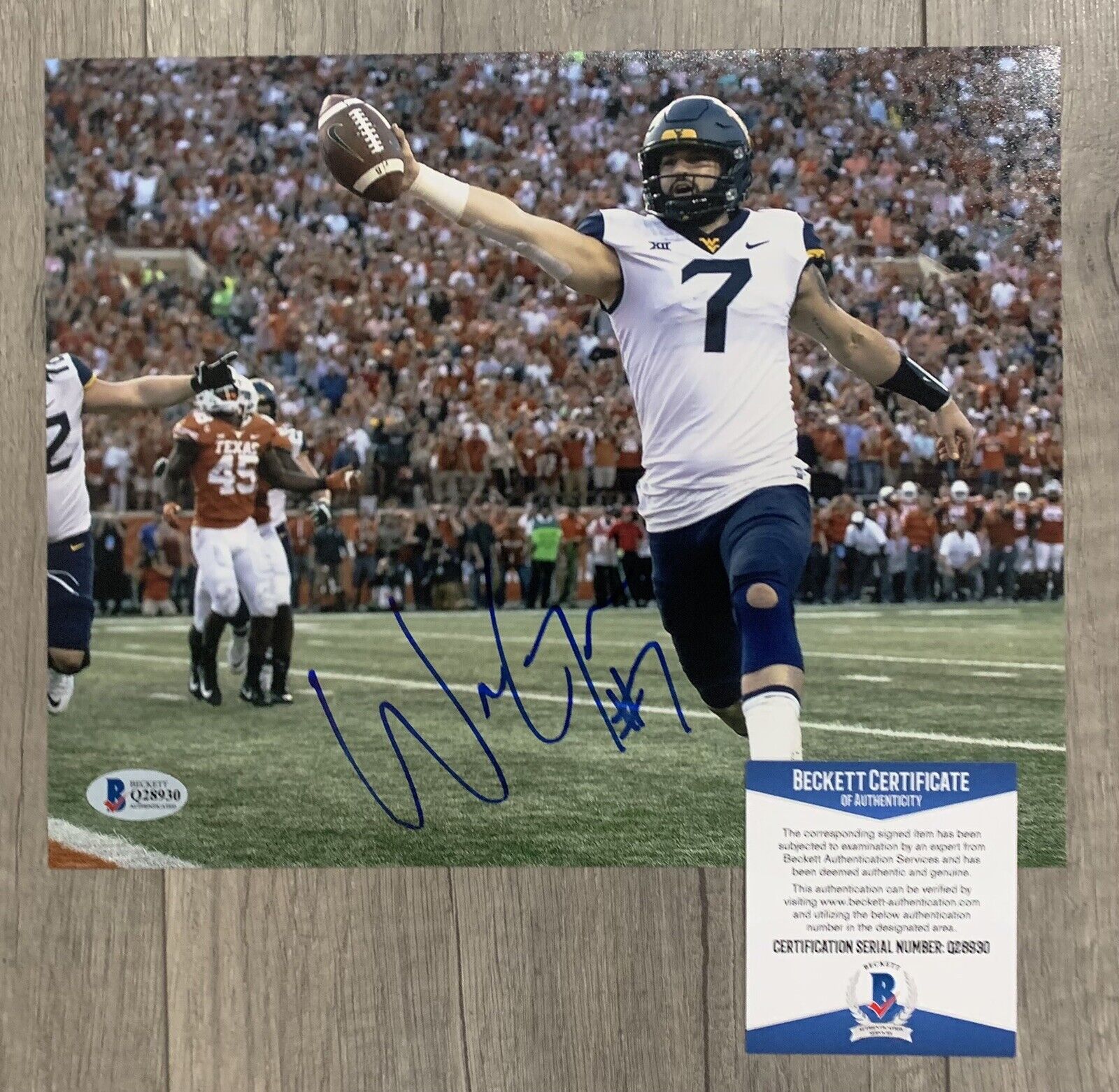 will grier signed autographed 8 x 10 Photo Poster painting beckett bas coa