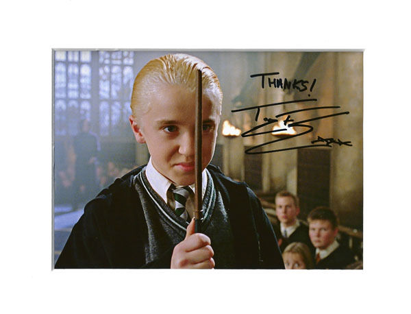 TOM FELTON DRACO MALFOY HARRY POTTER PP MOUNTED 8X10 SIGNED AUTOGRAPH Photo Poster painting