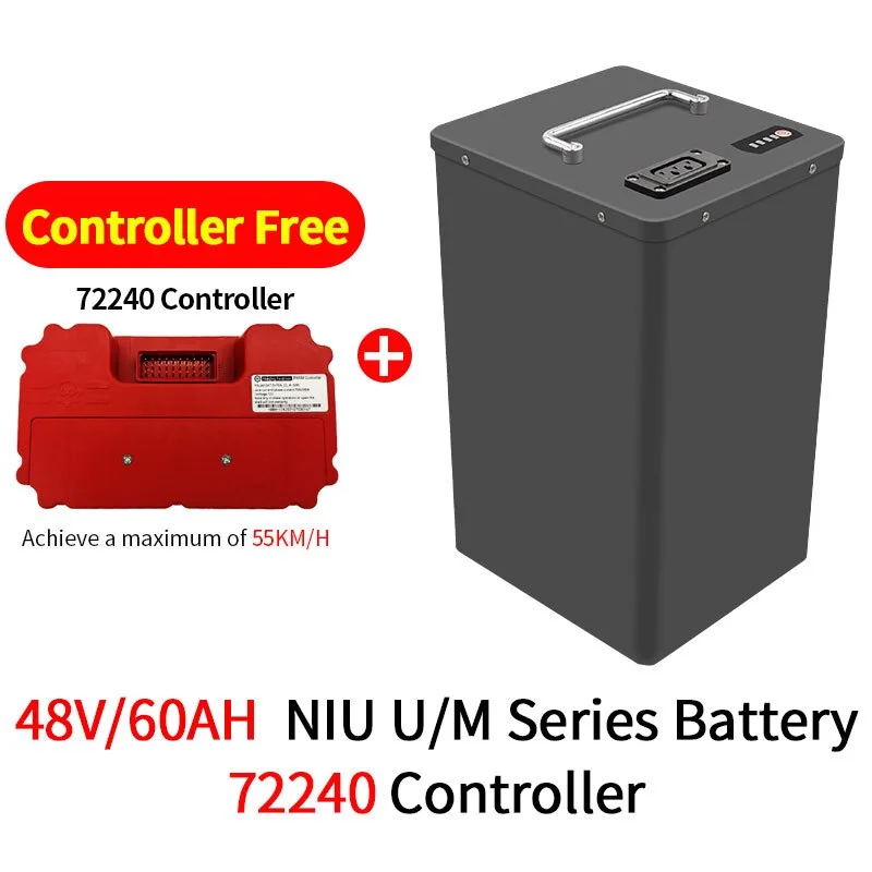 For NIU N1 N1S NQi NQis NGT U+ UQi+ M+ MQi+ Large Capacity Lithium Battery Speed-up Controller Fast Charger Free Ant BMS