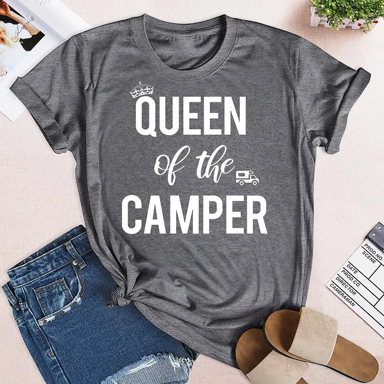 Queen Of The Camper, Camping Shirt Tee -02566-Annaletters