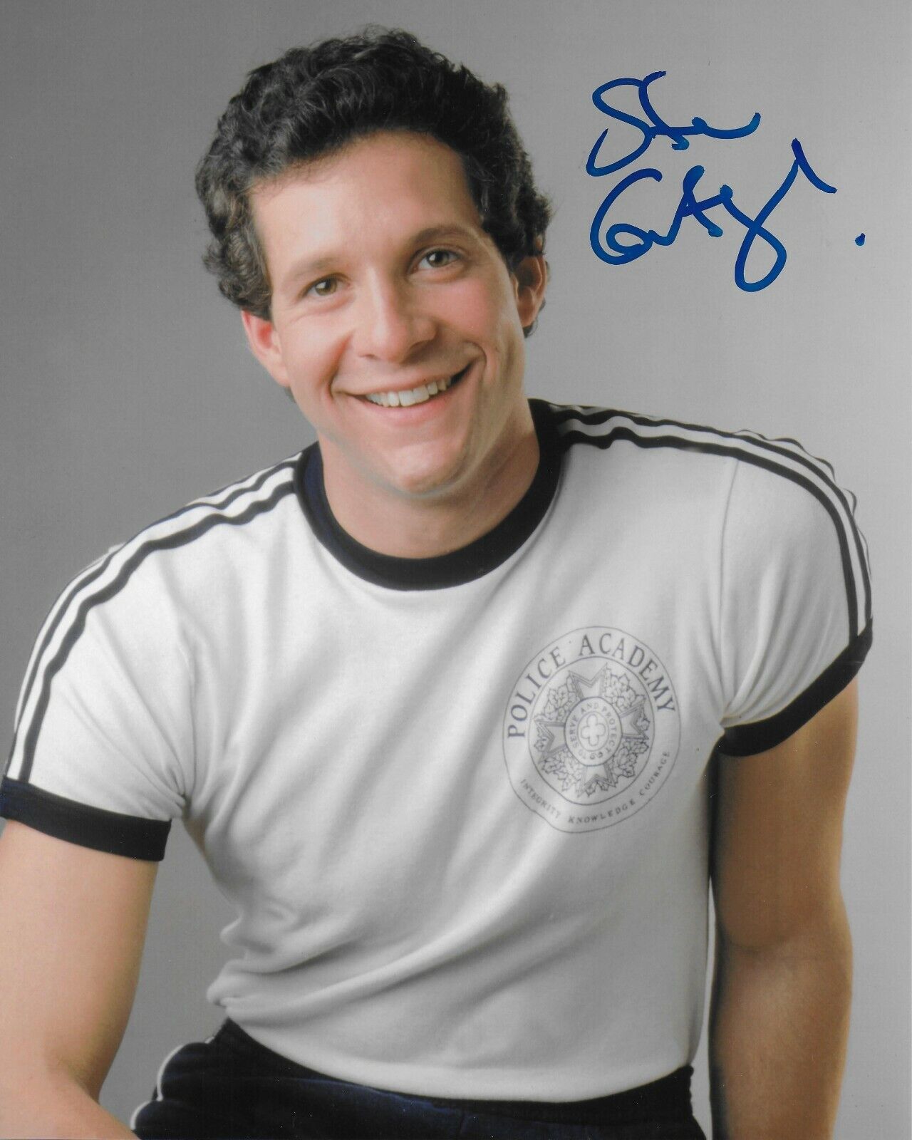 Steve Guttenberg Police Academy Original Autographed 8X10 Photo Poster painting #4 signed @HShow