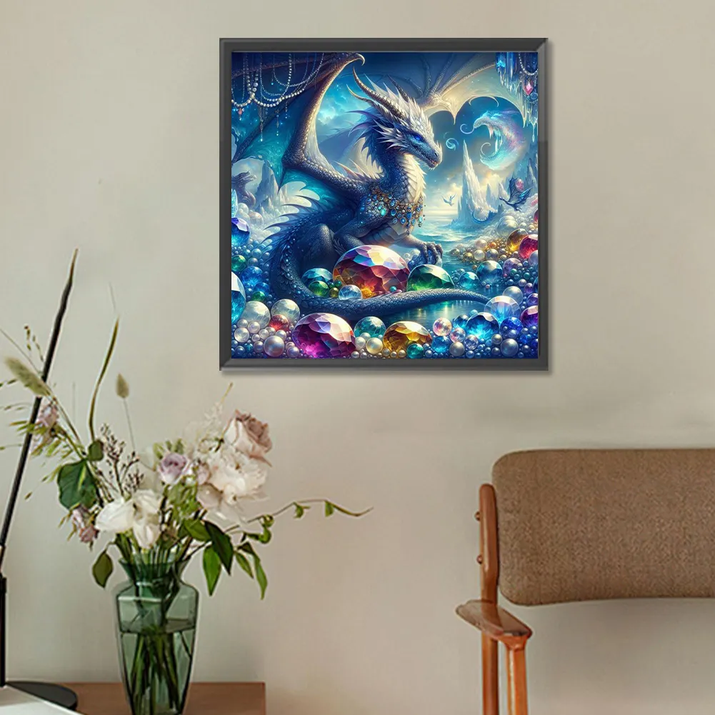 Diamond Painting - Full Round Drill - Dragon(Canvas|30*30cm)