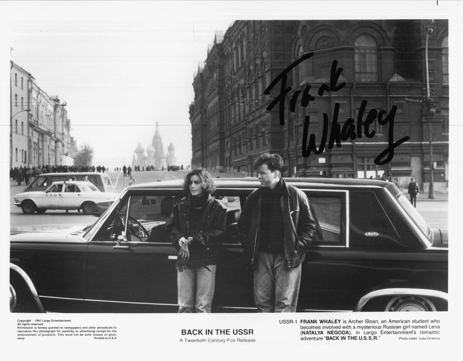 FRANK WHALEY hand-signed BACK IN THE USSR 8x10 w/ uacc rd coa ORIGINAL '91 STILL