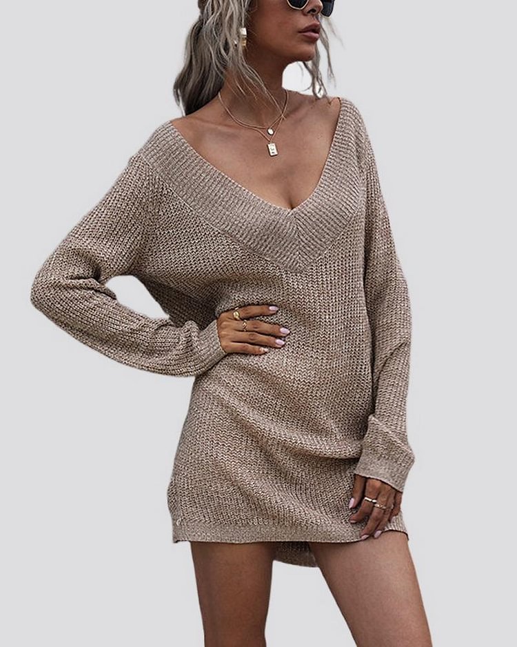 Drop Shoulder Oversized Sweater - Shop Trendy Women's Clothing | LoverChic