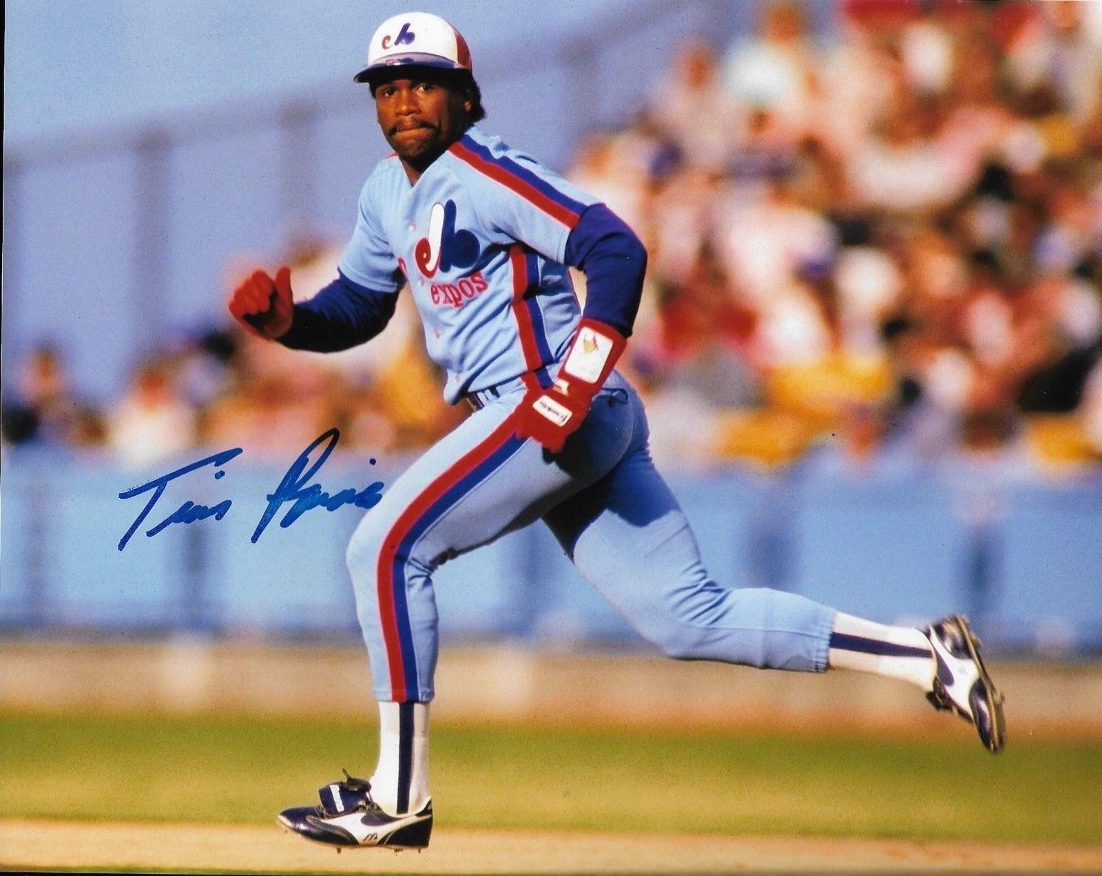 TIM RAINS signed MONTREAL EXPOS,CHICAGO WHITE SOX 8X10 Photo Poster painting HOF w/COA PROOF