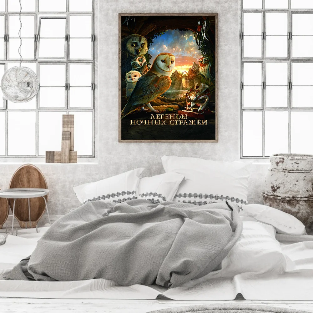 Full Round Diamond Painting 30*40cm - Night Guardian