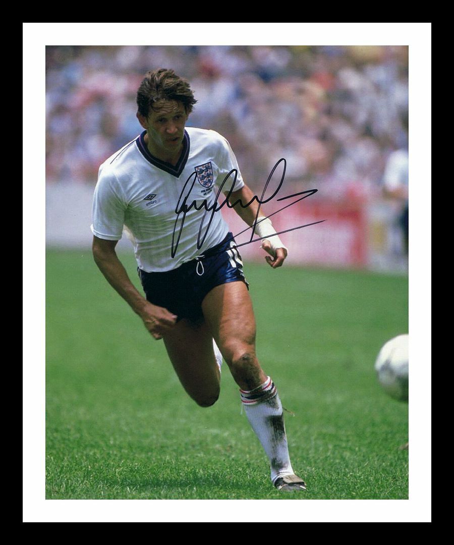 Gary Lineker - England Autographed Signed & Framed Photo Poster painting