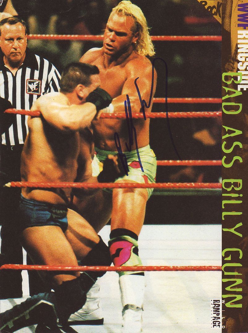 WWE WWF BILLY GUNN AUTOGRAPHED HAND SIGNED 8X10 Photo Poster painting WRESTLING PICTURE