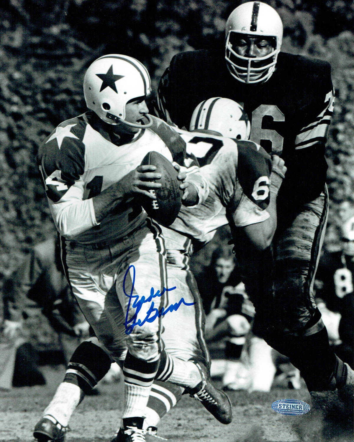 Eddie LEBARON Signed Autograph 10x8 Photo Poster painting AFTAL COA American Football Legend