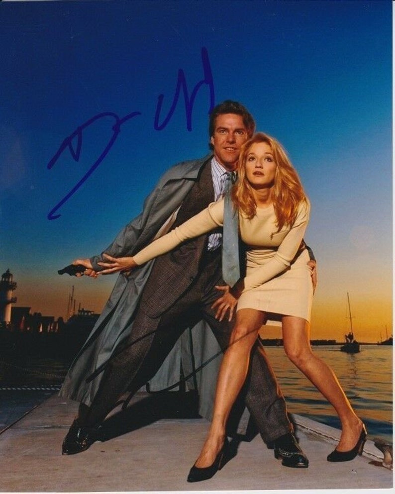 Dennis quaid & ellen barkin signed autographed the big easy Photo Poster painting